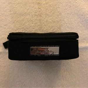 NEW Vera Bradley Black Travel Pill Case in twill